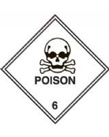 Hazard Warning Poison  Labels