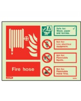 Fire Hose Reel Sign Jalite Photo-Luminescent