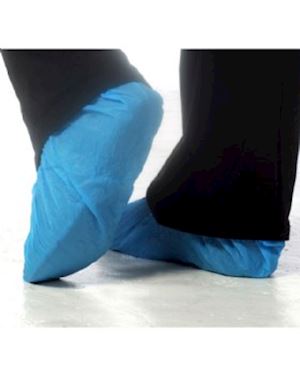 Disposable Overshoes (50 Pairs) Blue PE