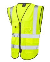 Hi Vis Waist Coat With Multi - Pockets For Phone, Pen, Id