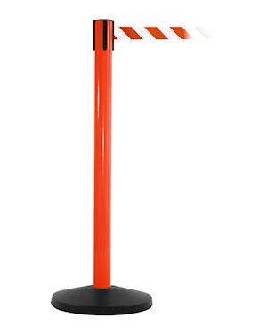 SafetyMaster Retractable Barrier Post - Red