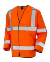 Hi Vis  Sleeved  Waist Coat Orange Class 3