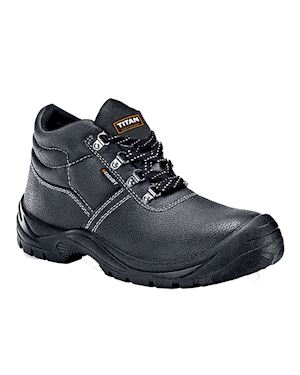 Black Leather Safety Boot SBP