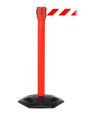 Weathermaster Retractable Barrier Post  XL - Red