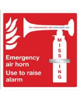 Air Horn Station Sign With Bracket