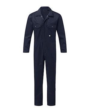 Navy Stud Front Coverall - Boiler Suit