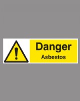 Danger Asbestos On Self Adhesive