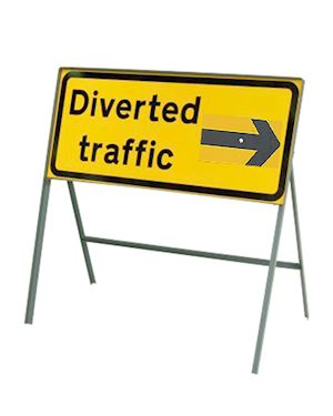 Diverted Traffic Sign In Frame Chapter 8 Red Book