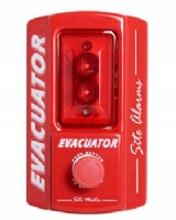 Evacuator Site Alarm Push Button Activated