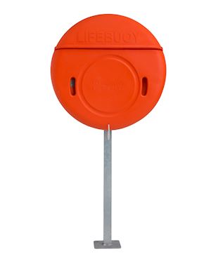 Lifebuoy Cabinet For 30 Inch Lifebuoys With Surface Mounted Post