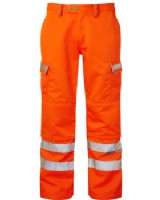 Hi Vis Orange Trousers Railtrack - RIS-3279-TOM  Short Leg