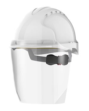 Helmet Mounted Cough Guard