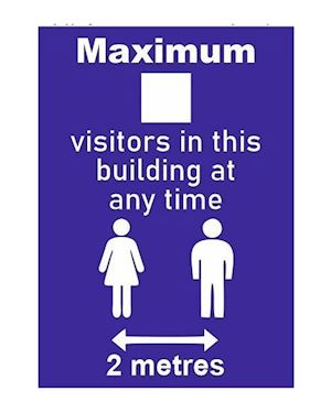 Maximum Visitors In The Building - A4 Sign