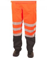High Visibility Two Tone Orange/ Navy Traffic Belfry Trouser
