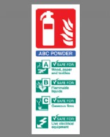 Fire Extinguisher Position Sign (ABC Powder) Self Adhesive Vinyl