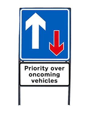 Priority Over Oncoming Vehicles Sign Chapter 8 Red Book