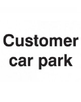 Customer Car Park Sign On Rigid PVC