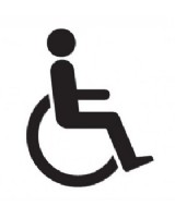 Disabled Toilet Sign On Rigid PVC