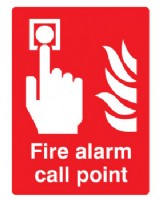 Fire Alarm Call Point Sign Self Adhesive Vinyl