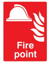 Fire Point Sign On Rigid Plastic