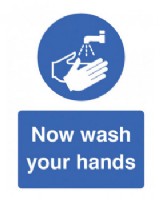 Now Wash Your Hands Sign