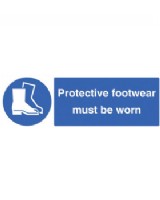 Protective Footwear Must Be Worn Self Adhesive Vinyl