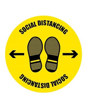 Coronavirus Social Distancing Floor Sign