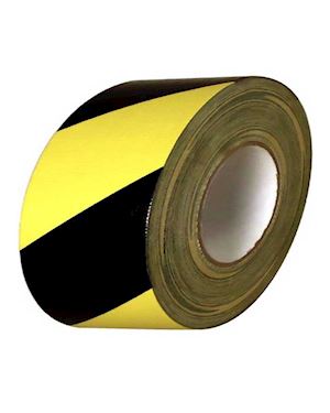 Yellow - Black Adhesive Tape For Hazard Warning