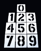 Stencil Kit Zero To Nine Numerals